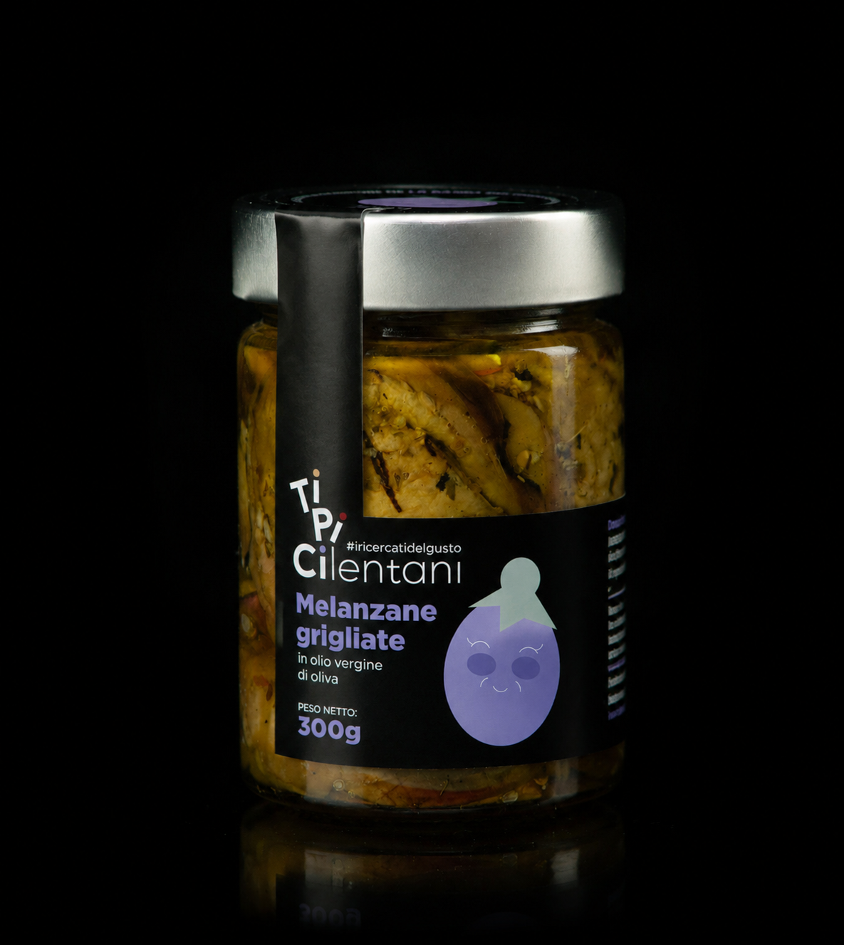 Grilled aubergines in virgin olive oil 300 g