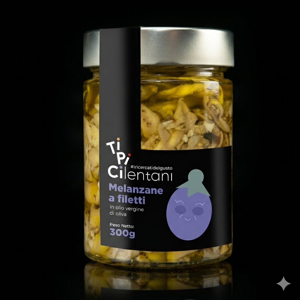 Filleted eggplant in virgin olive oil 300g