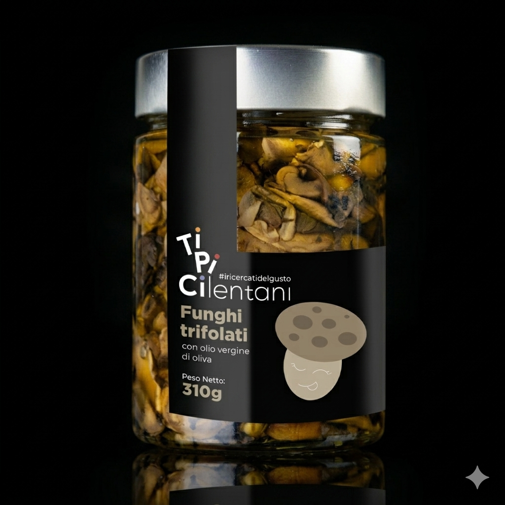 Sautéed mushrooms in virgin olive oil 300g
